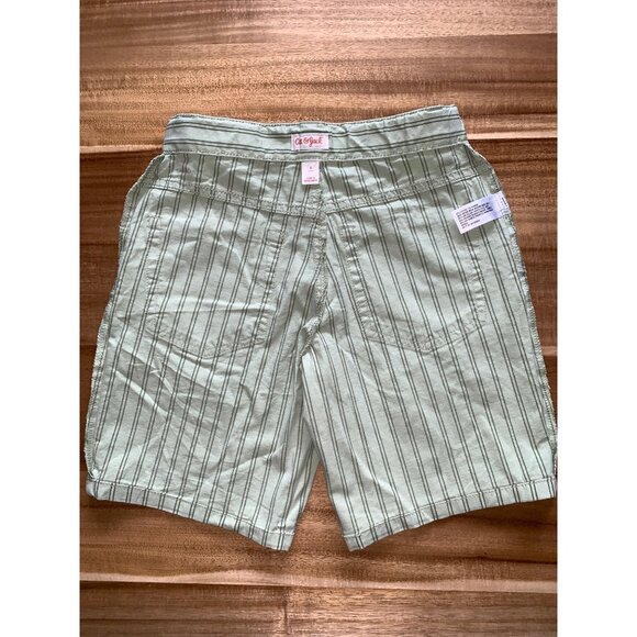 Cat & Jack Boys Green Striped Shorts With Pockets Size 8 - Picture 5 of 12